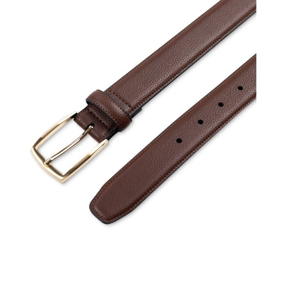 Club Room Belt Men's Medium 34-36 Faux Leather Pebble Grain Stretch Belt NWT - Picture 5 of 6